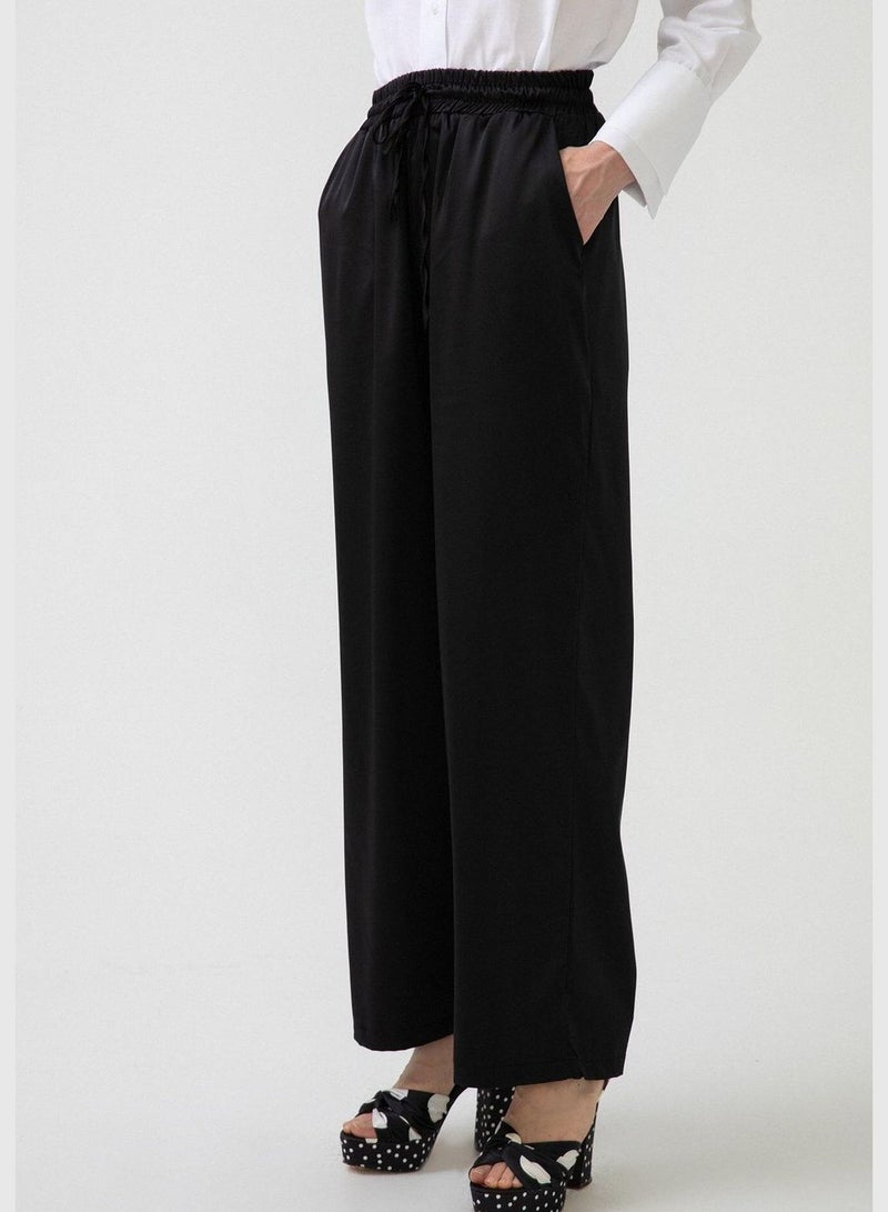 Touche WIDE LEG SATIN TROUSERS - Image 2