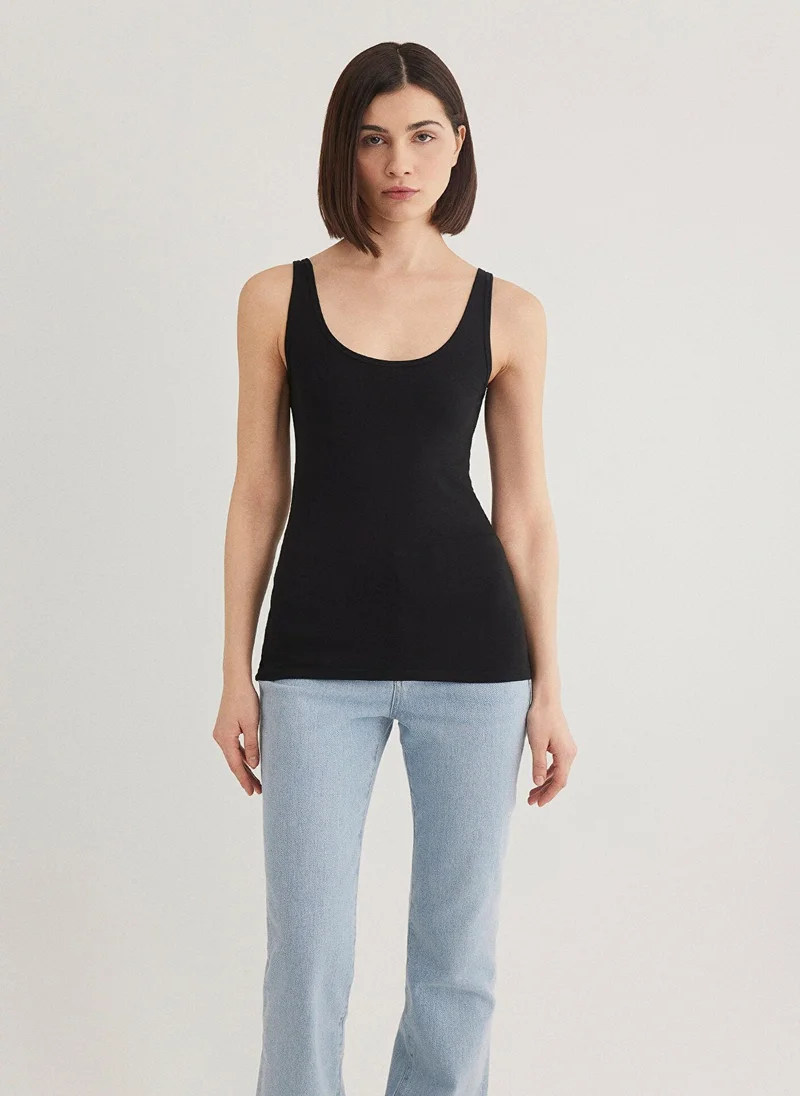 MAVI Black Basic T-shirt