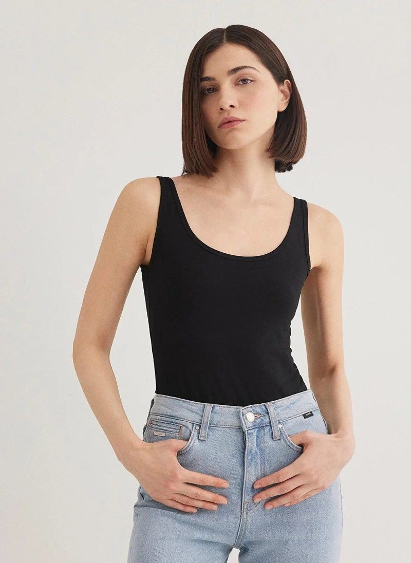 MAVI Black Basic T-shirt