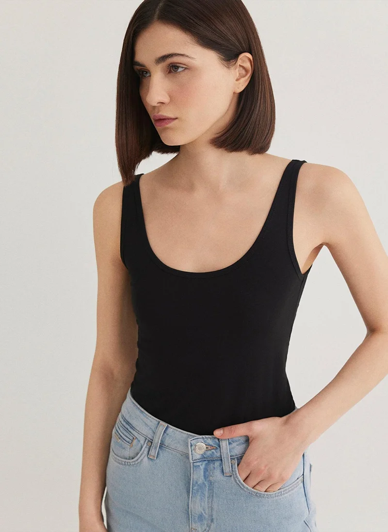 MAVI Black Basic T-shirt