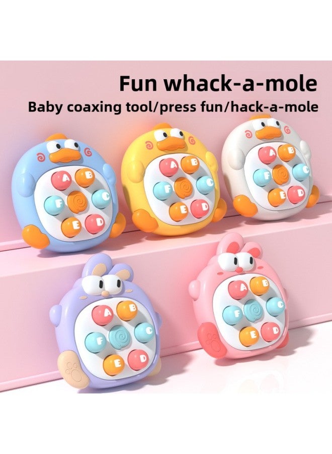 Pocket Mini Hamster Press Music Baby Early Education Puzzle Baby Boys And Girls Finger Toys Children Wholesale-Color: One Pink - Image 3