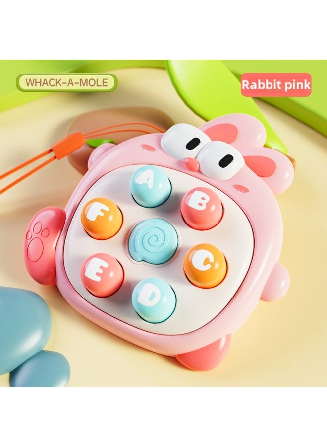 Pocket Mini Hamster Press Music Baby Early Education Puzzle Baby Boys And Girls Finger Toys Children Wholesale-Color: One Pink - Image 2