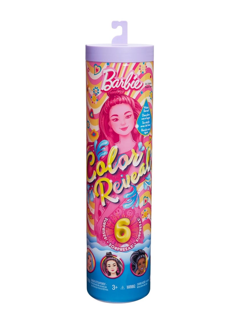 Barbie Color Reveal Doll Rainbow Groovy Series Surprises - Image 1