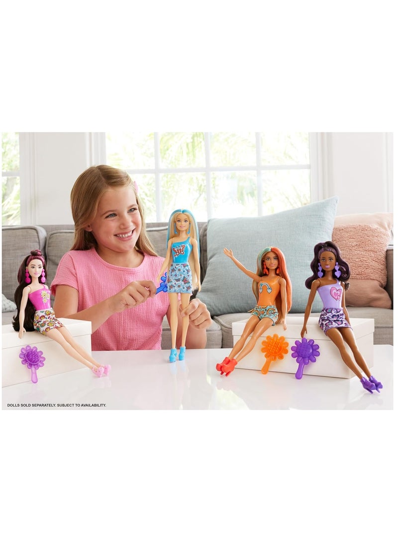 Barbie Color Reveal Doll Rainbow Groovy Series Surprises - Image 3