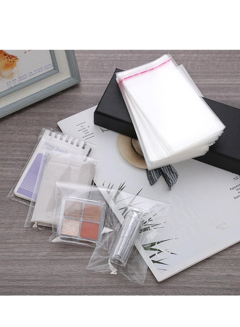 KOOKNA 100Pcs Plastic Bag Self-Sealing, Candy Bags for Small Gifts, Cookies Bag for Bakery, Resealable Clear Cellophane Pouches, Moisture-Proof and Crystal Clear Visibility, 8x12cm - Image 3