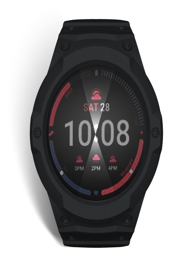 Yrzper Compatible for Samsung Galaxy Watch 7 6 5 4 44mm 40mm Band with Case Wristbands Shockproof Durable Rugged Protective Cover with Silicone Replacement Watch Strap Drop-proof for Men Women (Black, 40mm) - Image 5