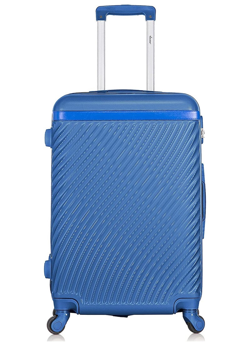 SENATOR Hard Case Travel Bag Luggage Trolley For Unisex ABS Lightweight Suitcase with 4 Spinner Wheels KH1065 Pearl Blue  - Image 3