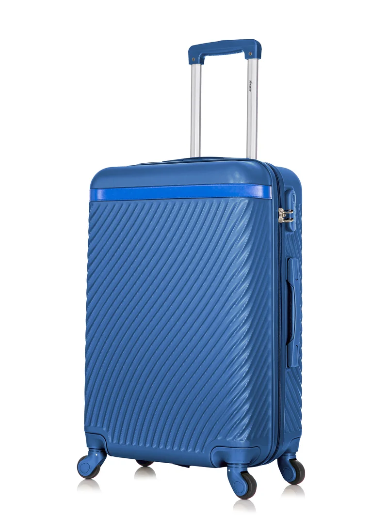 سيناتور Hard Case Travel Bag Luggage Trolley For Unisex ABS Lightweight Suitcase with 4 Spinner Wheels KH1065 Pearl Blue