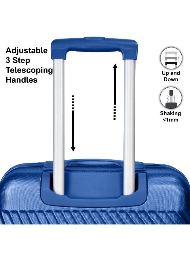 SENATOR Hard Case Travel Bag Luggage Trolley For Unisex ABS Lightweight Suitcase with 4 Spinner Wheels KH1065 Pearl Blue - Image 4