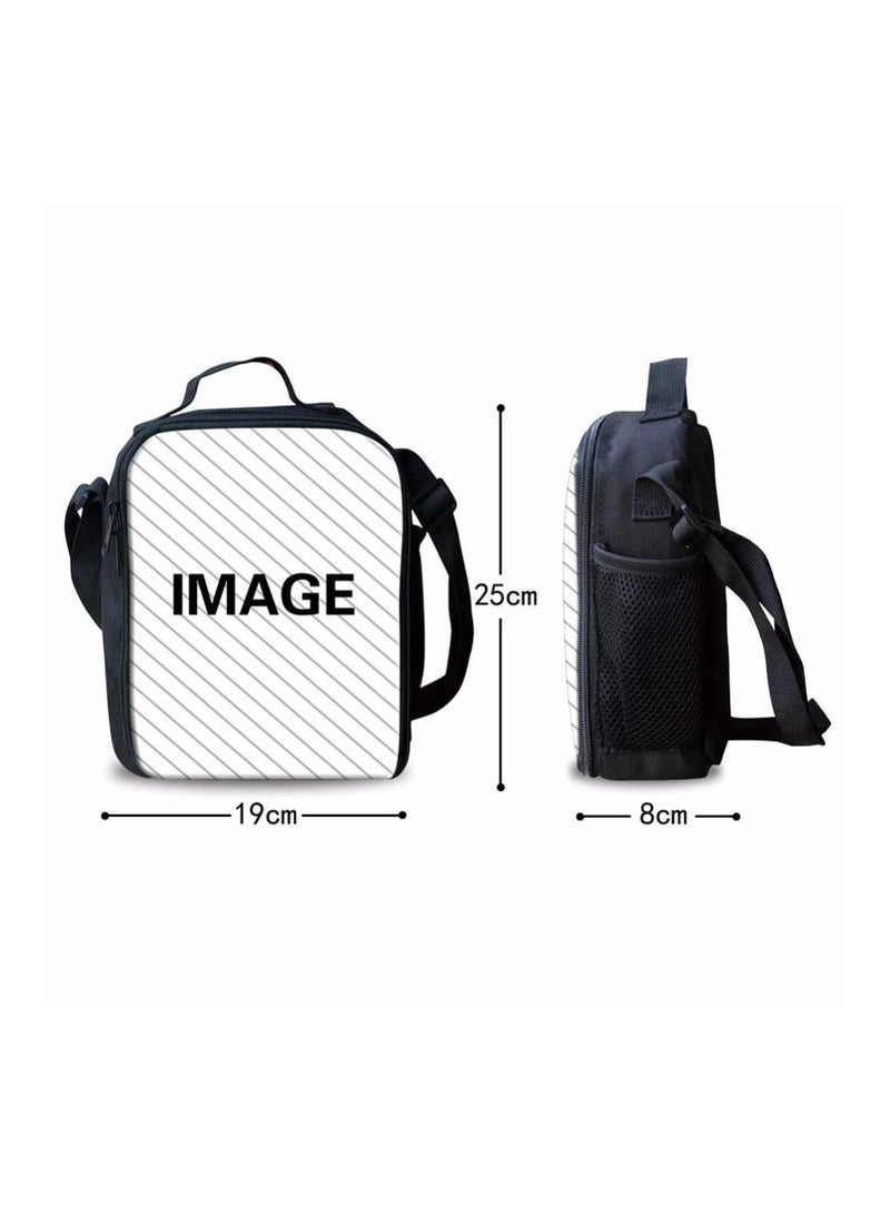 Y&D 3-Piece Pokemon 3D Print Insulated Lunch Backpack Set Multicolour - Image 4