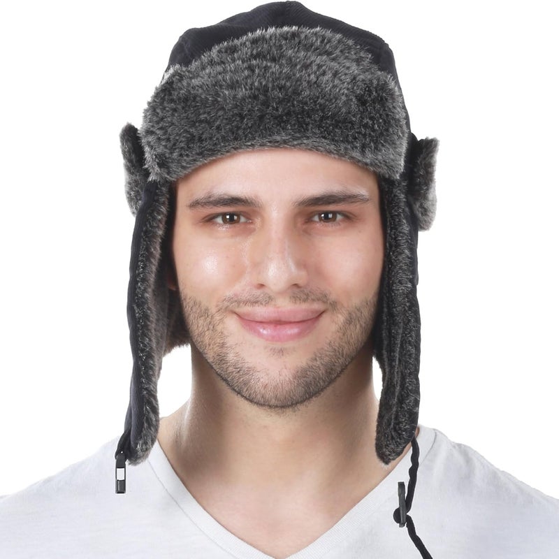 KBETHOS Wool Blend Aviator Trapper hat Trooper Ear Flaps Ushanka Eskimo Russian Warm Winter Cold… - Image 5