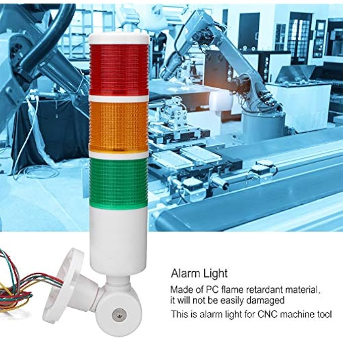 Depisuta Light Round Tower Light Indicator Warning Lights Led Red Green Yellow With Buzz Sound For Cnc Machine Tool Safety - Image 5