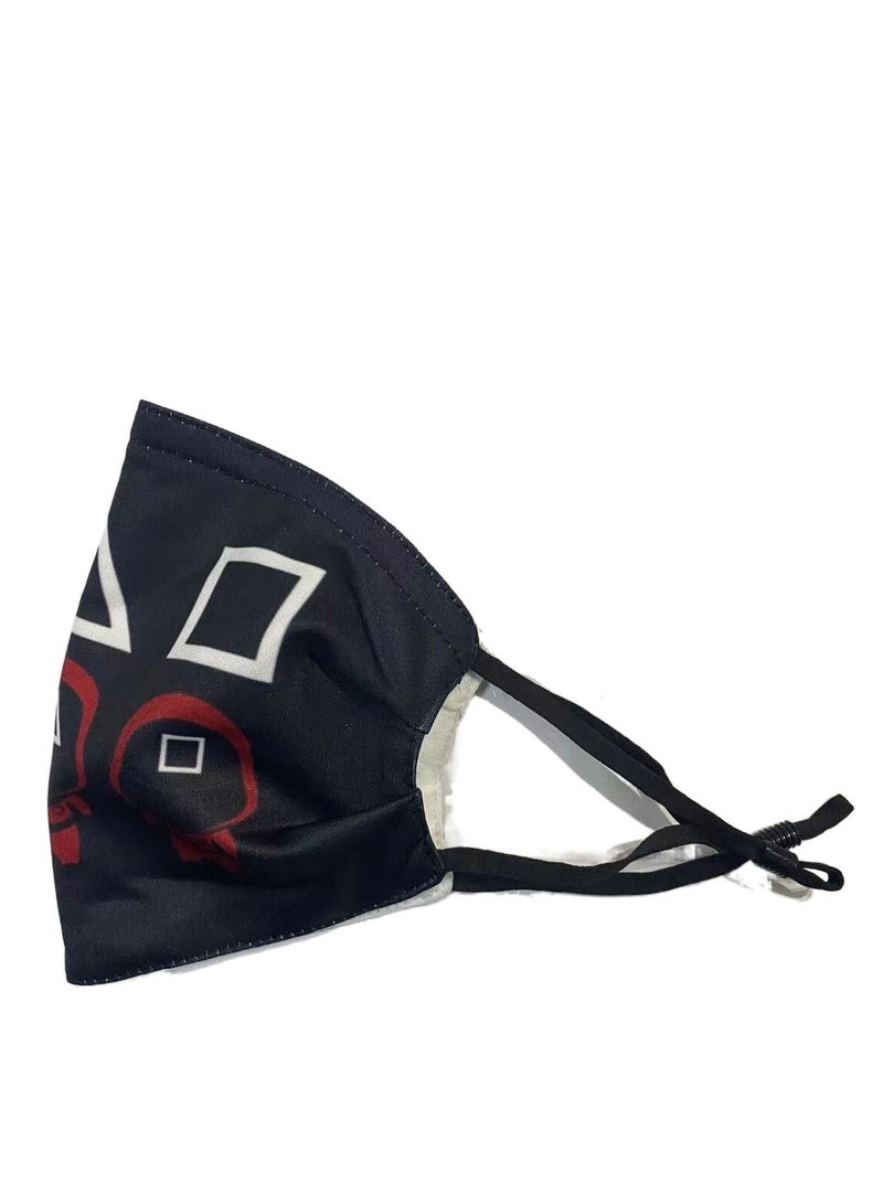 Jueqian Cartoon Pattern Adult Mask Can Put Filter Pm2.5 - Image 2