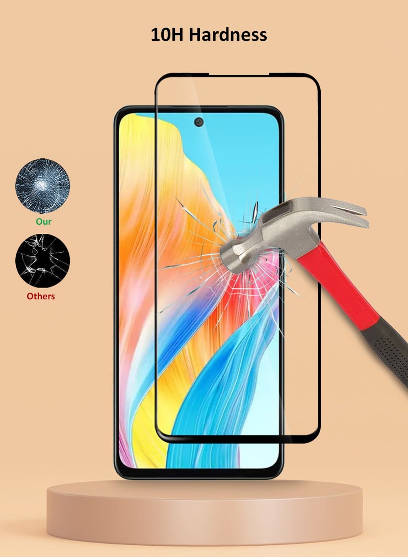 Techie حماية شاشة زجاجية مقسّاة عالية الدقة بصلابة 10H لكاميرا Oppo A58 - مضادة للخدش، مضادة لبصمات الأصابع، وتكنولوجيا خالية من الفقاعات - Image 3