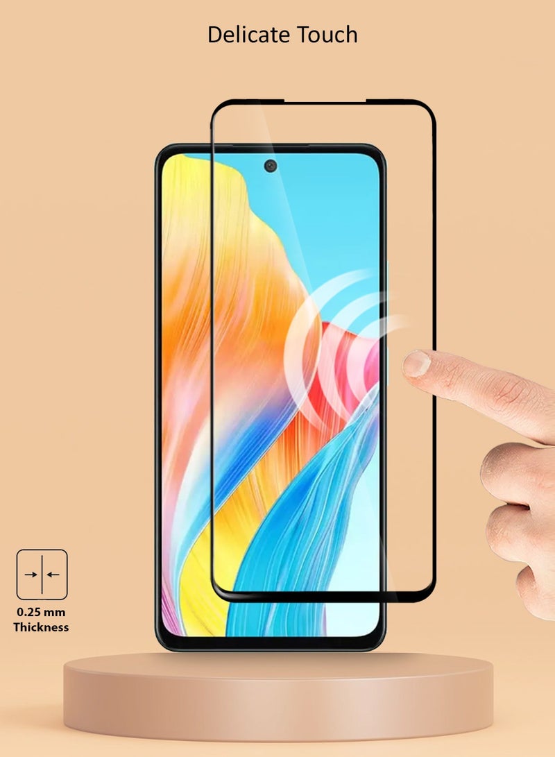 Techie حماية شاشة زجاجية مقسّاة عالية الدقة بصلابة 10H لكاميرا Oppo A58 - مضادة للخدش، مضادة لبصمات الأصابع، وتكنولوجيا خالية من الفقاعات - Image 4