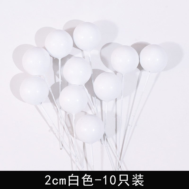 Internet Celebrated Girl Birthday Cake Decoration Ice Queen Elsa Princess Decoration Digital Birthday Light Plug-in 2cm white 10 Pack