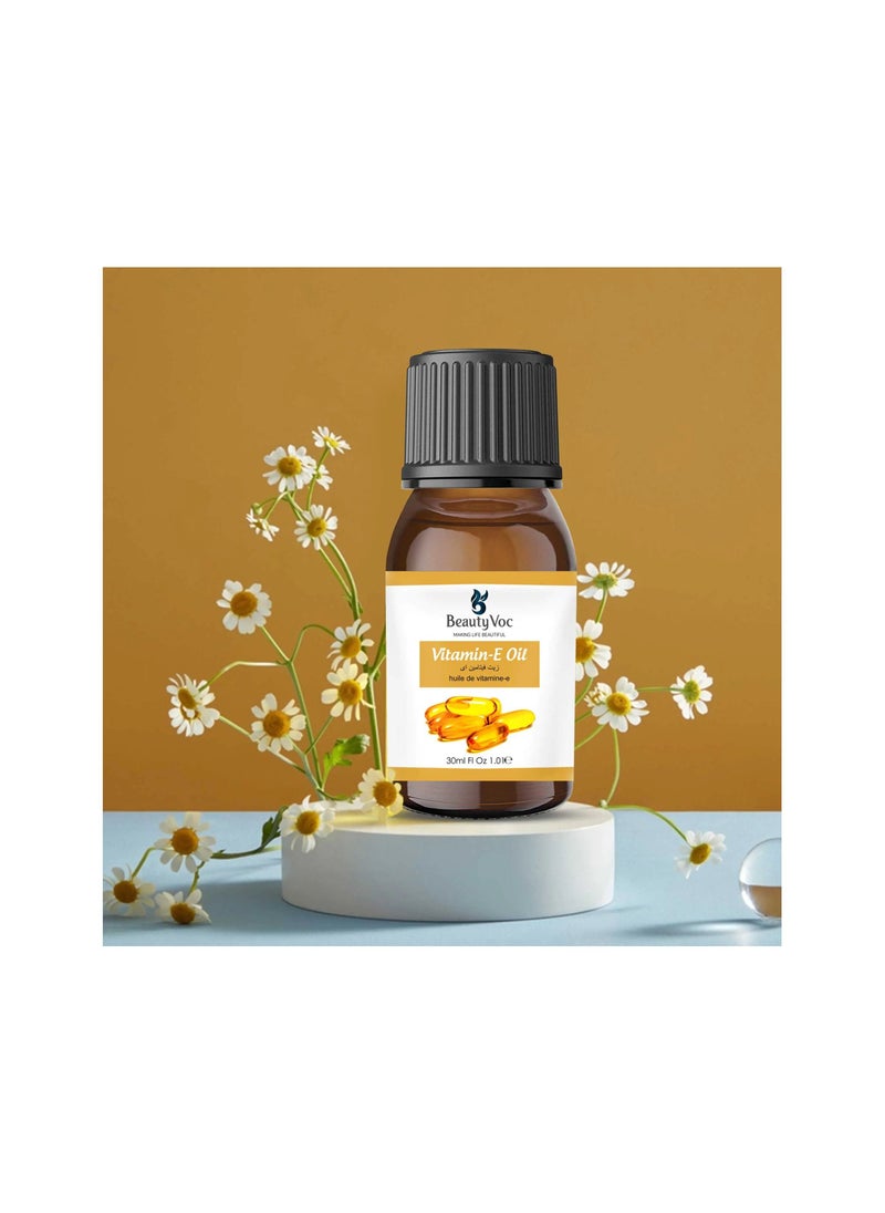 BEAUTY VOC Vitamin E Oil with Nourishing Benefits of Antioxidant for Youthful Radiance, moisturizing, protect and rejuvenate the skin, promoting a youthful and radiant complexion 30ml  - Image 2