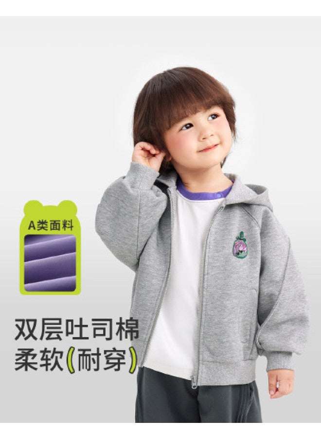 Baby Jacket Boys Casual Top Children's Hoodie Loose Hooded Clothes Spring And Autumn Style - Image 1