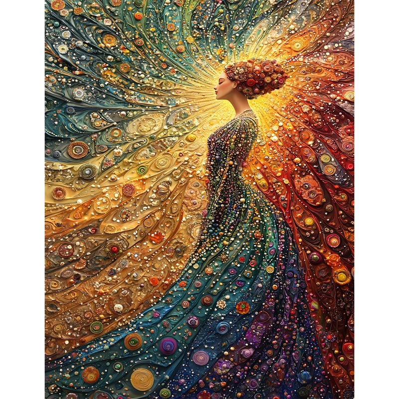 Yunlus Jigsaw Puzzles for Adults 1000 Pieces Impossible Hard Difficult Challenging Puzzles for Adults 1000pc Puzzles The Woman in Meditation Jigsaw Puzzle 1000 Pieces 28 x 20 inch - Image 1