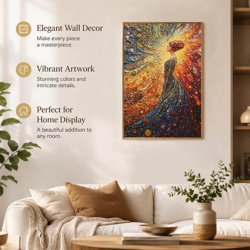Yunlus Jigsaw Puzzles for Adults 1000 Pieces Impossible Hard Difficult Challenging Puzzles for Adults 1000pc Puzzles The Woman in Meditation Jigsaw Puzzle 1000 Pieces 28 x 20 inch - Image 4