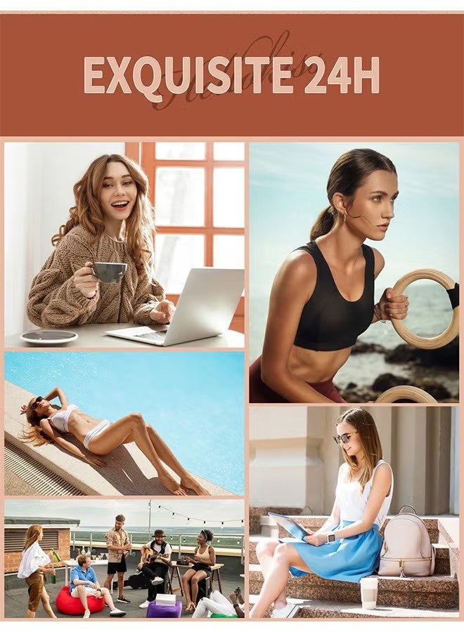 HelloKiss Liquid Eyebrow Pen, 2-In-1 Dual-Ended Ink Pen, 2-In-1 Dual-Ended Eyebrow Pencil with 4-Prong Micro Fork Tip Applicator & Precise Brush Tip Creates Natural Eyebrows, Dark Brown, 1ml+1ml - Image 5