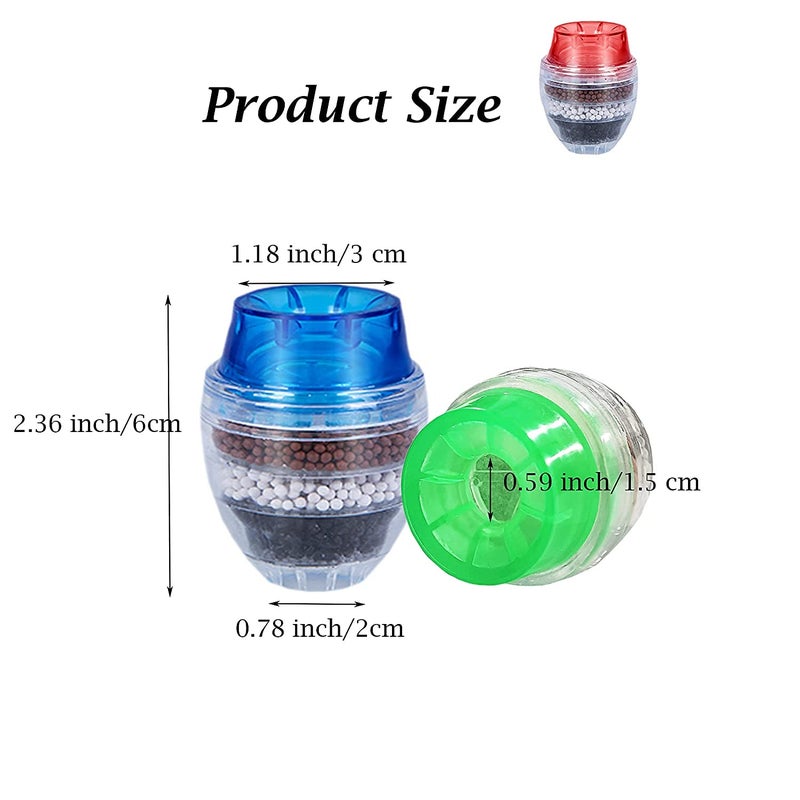CELLEBII CELLEBII Faucet Mount Filters Heavy Metal Hard Water Activated Carbon Purifier Kitchen Filtration Tap Clean Purifier Filter Activated Carbon Faucets Fits Faucets for Kitchen Bathroom  - Image 5