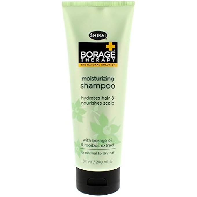SHIKAI - BORAGE THERAPY MOISTURIZING SHAMPOO, PLANT-BASED HYDRATION FOR DRY HAIR & NOURISHES IRRITATED OR ITCHY SCALP, LEAVES HAIR SOFT & TANGLE-FREE (8 OZ) - Image 2