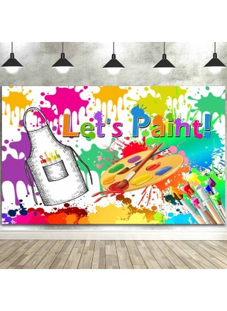 Let's Paint Party Backdrop Photo Booth Dye Painting Art Graffiti Banner Decoration Work Photo Backdrop Props 5x3ft PTBGJFH166 - pzsku/Z1C2F538854B4322C7495Z/45/_/1691504758/96e62bee-c355-4dc0-9ee2-f822cef35c71