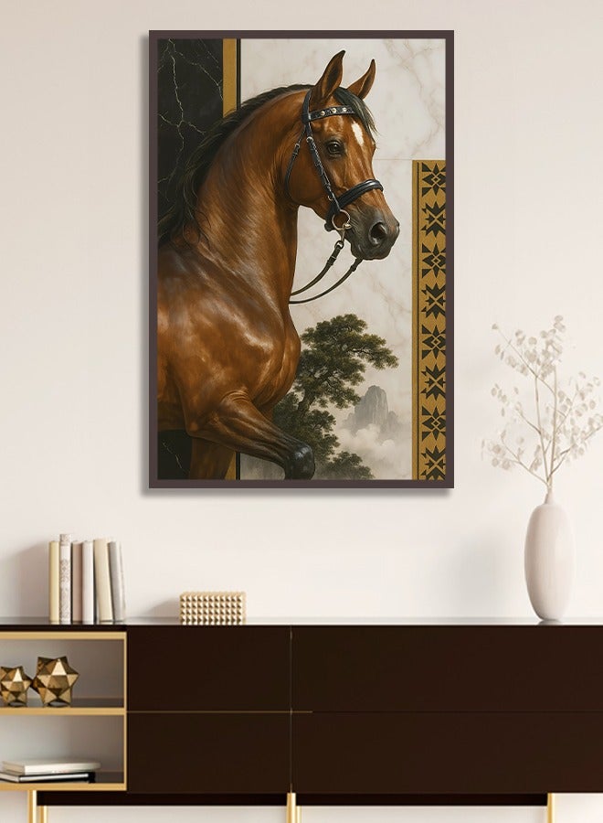 4gdran Canvas wall art for wall decoration, Nadi art design with hollow frame, size 120x80 cm, one piece - Image 4