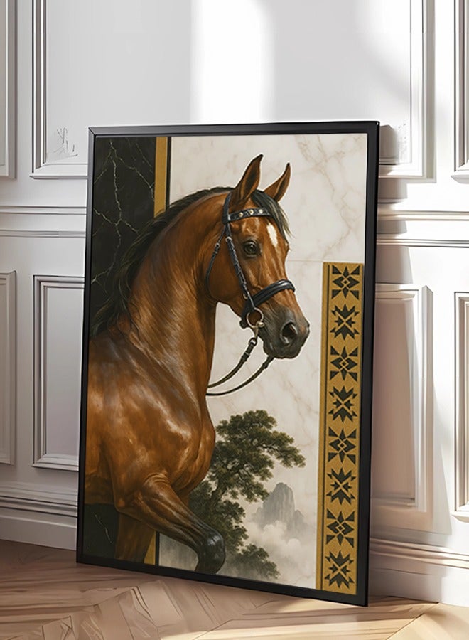 4gdran Canvas wall art for wall decoration, Nadi art design with hollow frame, size 120x80 cm, one piece - Image 2