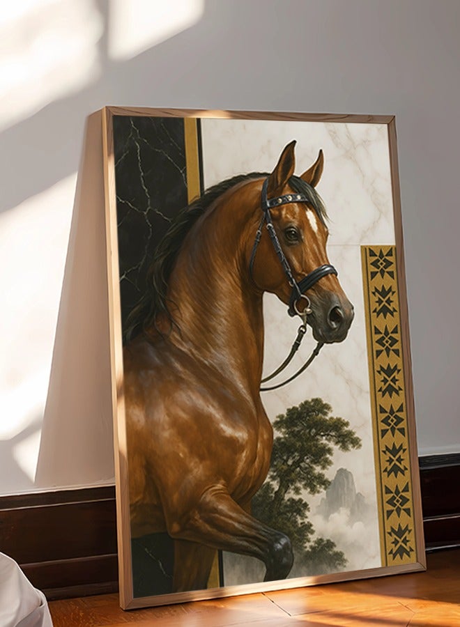 4gdran Canvas wall art for wall decoration, Nadi art design with hollow frame, size 120x80 cm, one piece - Image 5