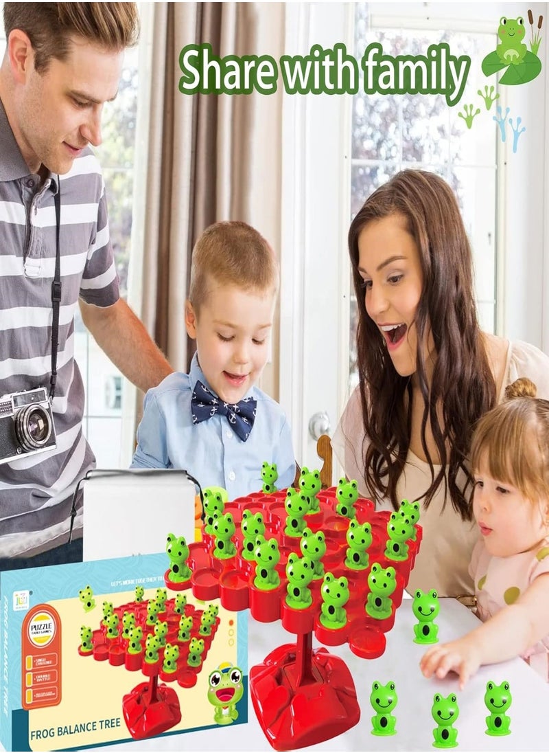 Generic - Frog Balance Math Game Frog Balance Counting Toy Maths Scales Montessori Toy Two Player Frog Balance Board Game Libra for Children Math Game for Children Gift Age 3+ - Image 1