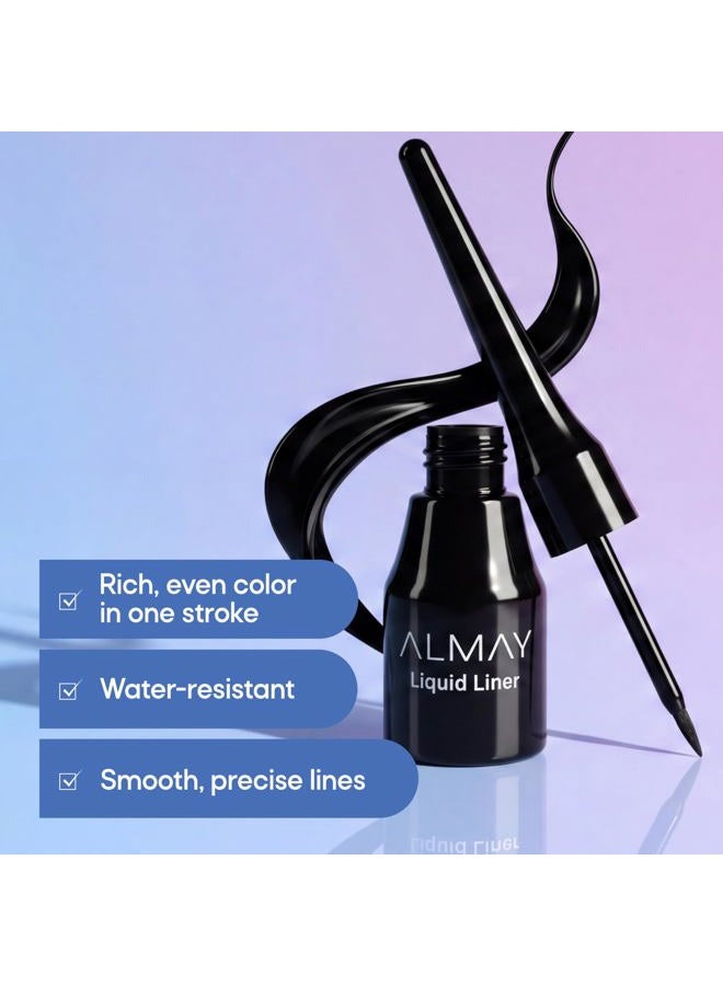 Almay Liquid Eyeliner, Waterproof and Longwearing, Hypoallergenic, Cruelty Free, Fragrance Free, Ophthalmologist Tested, 222 Brown, 0.1 Fl oz(Pack of 1) - Image 2