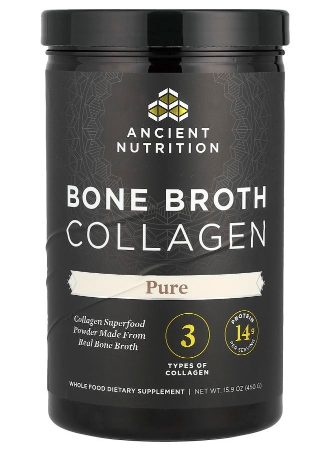 Ancient Nutrition كولاجين مرق العظام النقي 15.9 أونصة (450 جرام)