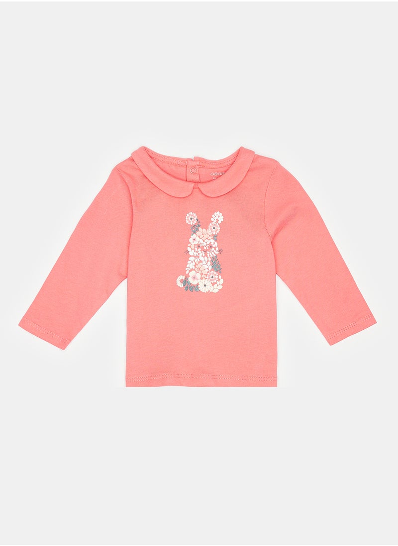 Okaidi OBaiBi By Okaidi Baby Girls Tshirt  - Image 1