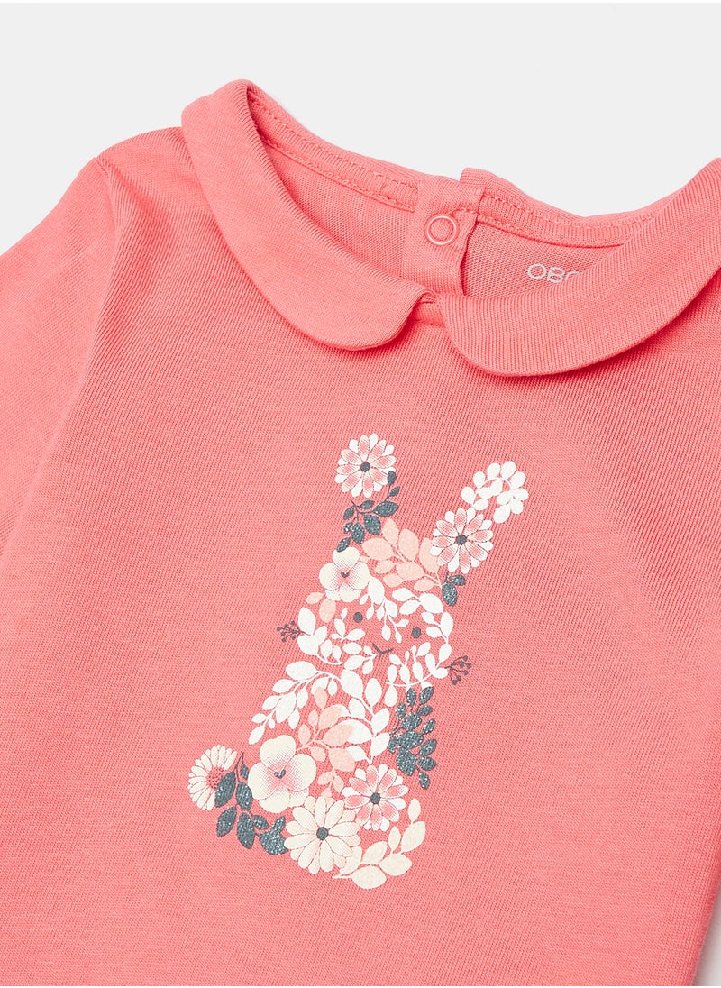 Okaidi OBaiBi By Okaidi Baby Girls Tshirt  - Image 3