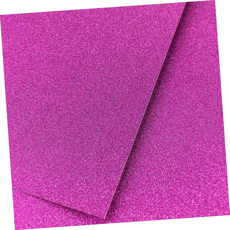 10Pcs Rose Red Glitter Cardstock Heavyweight DIY Craft Paper for Scrapbooking Card Making Decorations - Image 3