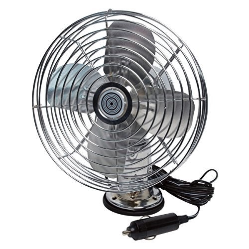RoadPro RP-1179 Car Fan, Heavy Duty, 12V, Metal, 7.5" - Image 5