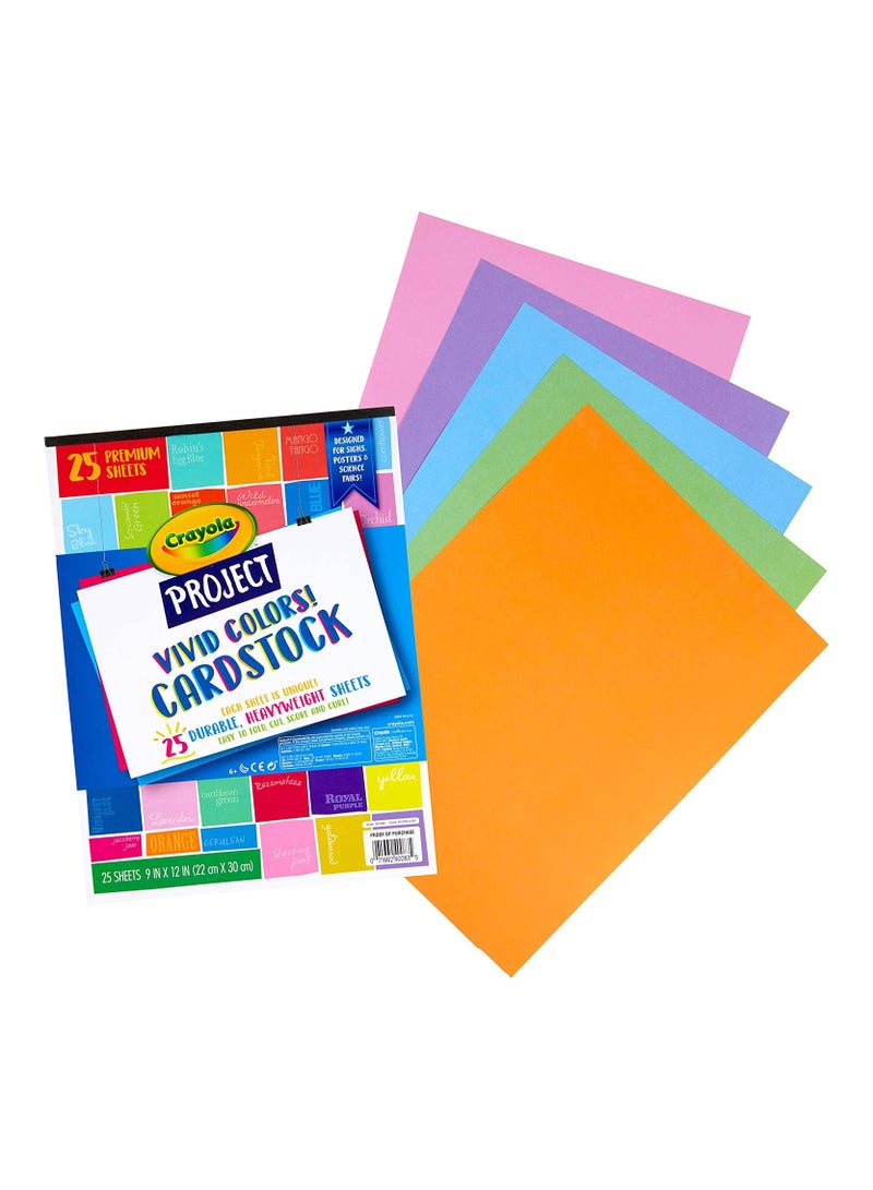 Crayola Project Cardstock Paper Pad Vivid Colors - Image 1
