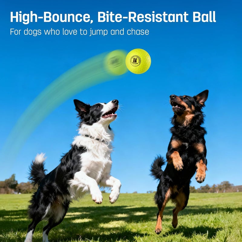 Potaroma Dog Toy Balls for Aggressive Chewers – 3 Pack Indestructible E-TPU Bouncy Pet Fetch Balls Floating Water Pool Toy for Small & Large Dogs, Indoor & Outdoor 2.8 Inch Diameter - Image 2