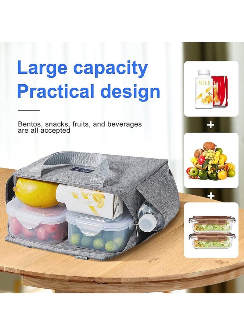 LIMITLESS Lunch Bag Tote Cooler Insulated Lunch Box for Women and Men Leakproof Reusable, Stylish Large Capacity Insulated Lunch Tote Reusable, Waterproof, and Perfect for Work or Picnics (Pink)  - Image 4