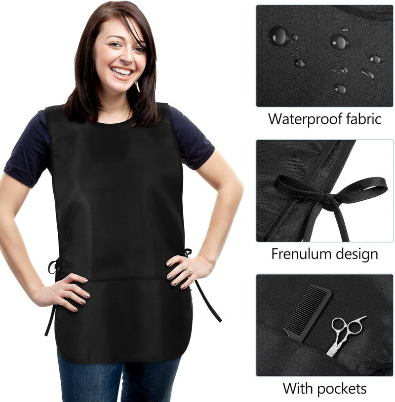 Waterproof Stain-Resistant Barber Apron for Men and Women, Salon Hair Stylist Vest Apron with Sleeveless Design, Protective Workwear for Hairdressing, Cooking, and Cleaning Tasks - Image 4