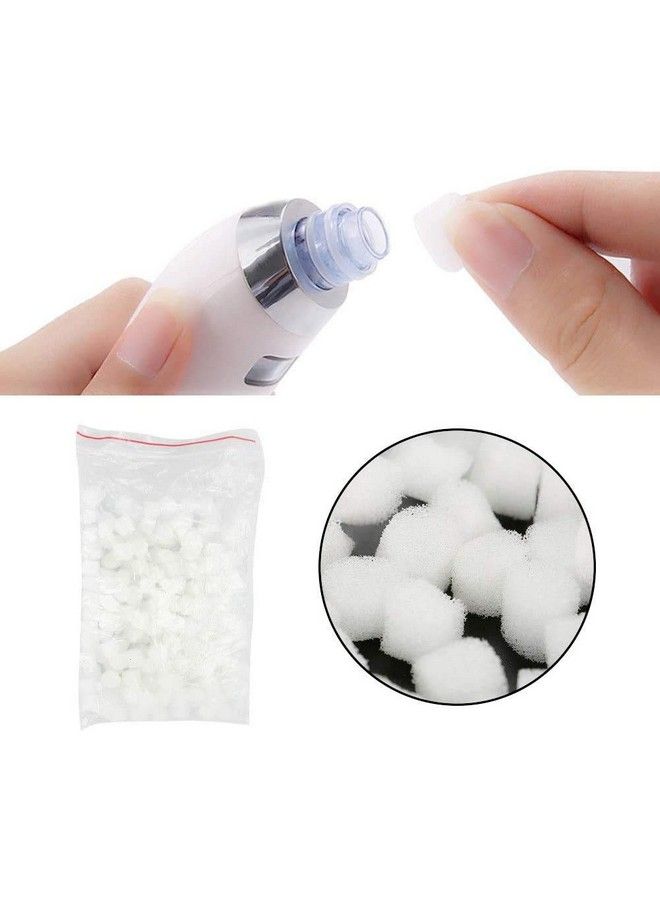 ZUOU Blackhead Sponge200Pcs Replacement Filter Sponge For Vacuum Blackhead Removal Device Accessories(12Mm) - Image 4