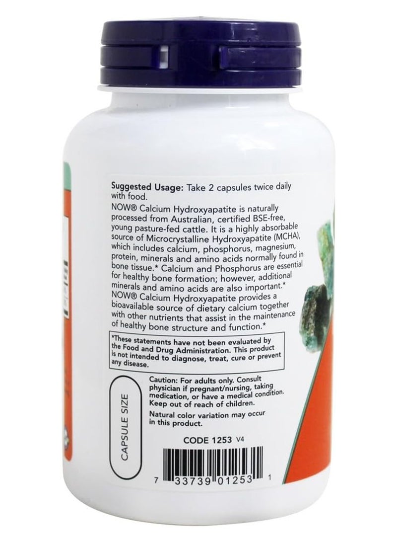 now Calcium Hydroxyapatite Caps 120 Capsules - Image 3