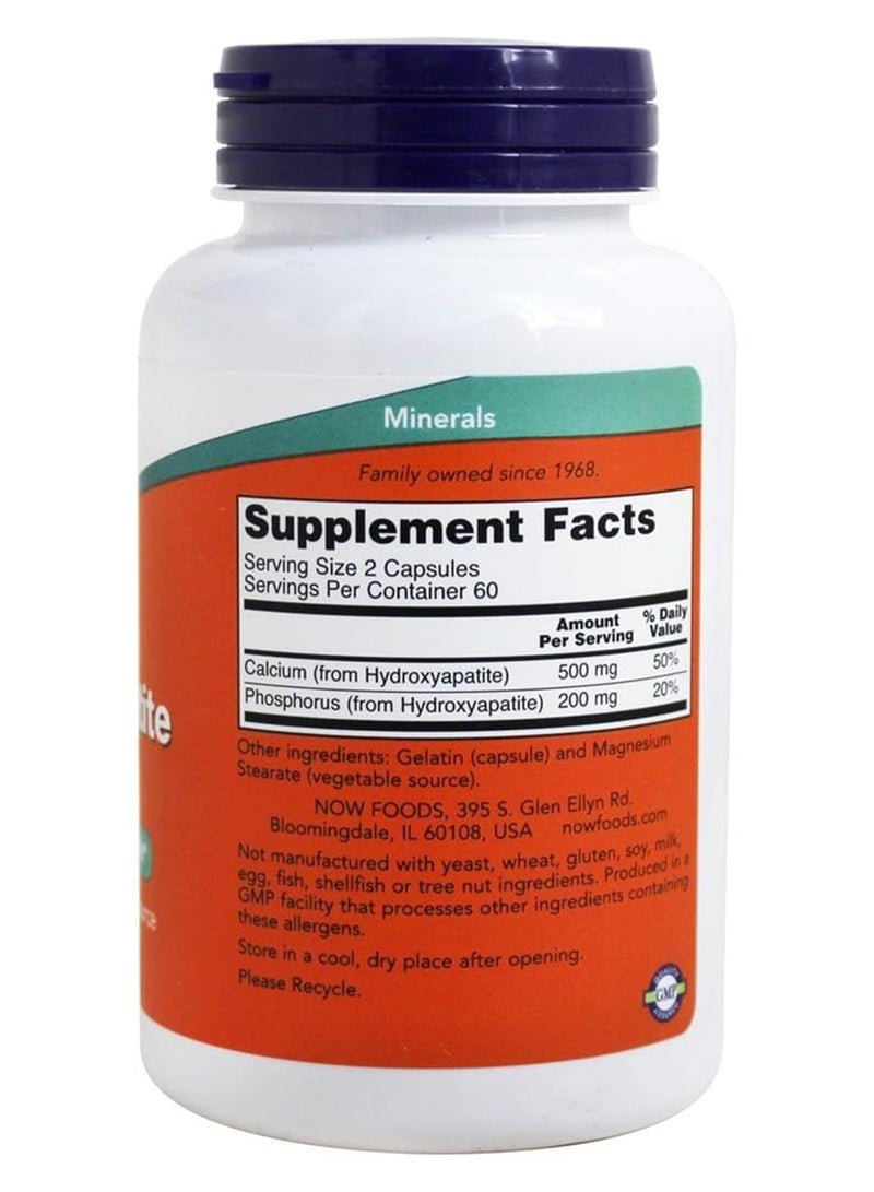 now Calcium Hydroxyapatite Caps 120 Capsules - Image 2