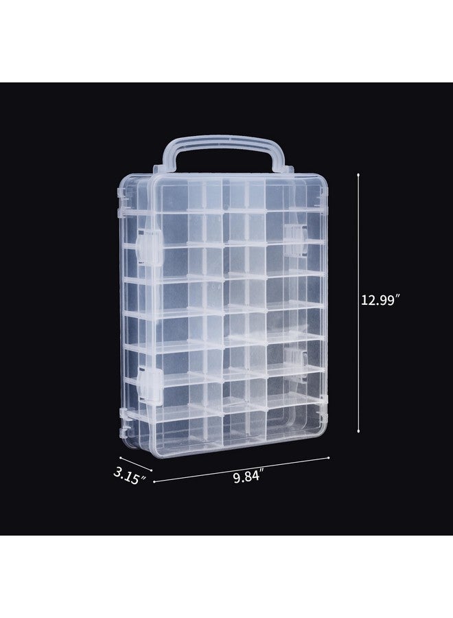 KISLANE Dice Storage Case For Dnd Dice With Removable Dividers Holding Up To 830 Dices, Dice Case For Dnd Dice With Handle Great For Dice Collectors Or Rpg D&D Games (Tranparent) - Image 5