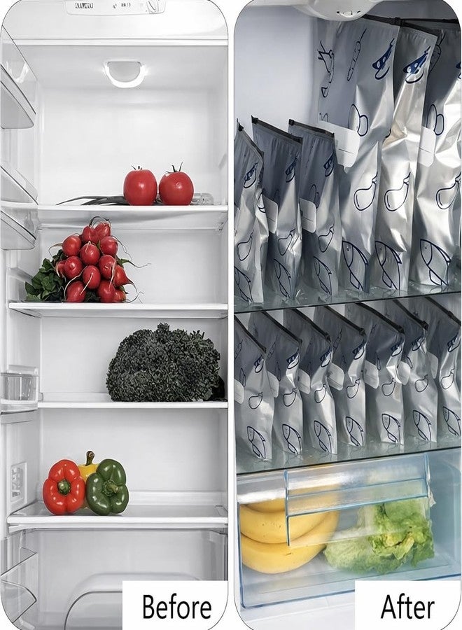 Fayby Aluminum Foil Fresh Keeping Bag | Reusable Ziplock Food Storage Pouch Waterproof Seal Organizer for Kitchen Freezer (10 Psc_Silver) - Image 5