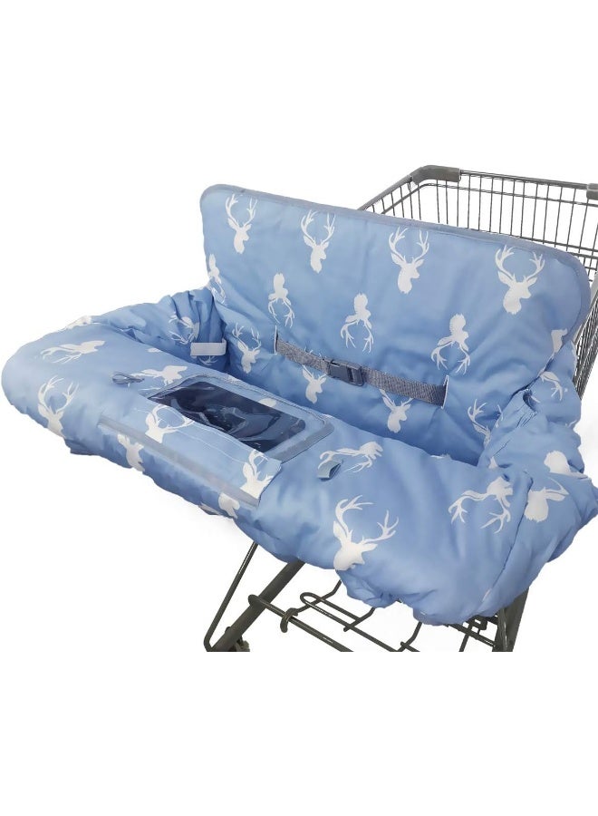 ICOPUCA Shopping Cart Cover for Baby boy Girl, Non-Slip Design Cart Covers for Babies, Infant Cotton High Chair Cover, Machine Washable, Toddler Grocery Cover - Image 1