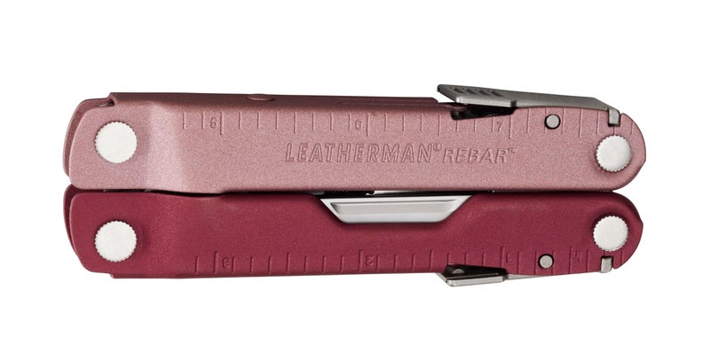 LEATHERMAN, Rebar Multitool with Premium Replaceable Wire Cutters and Saw, Heathered Cranberry - Image 2