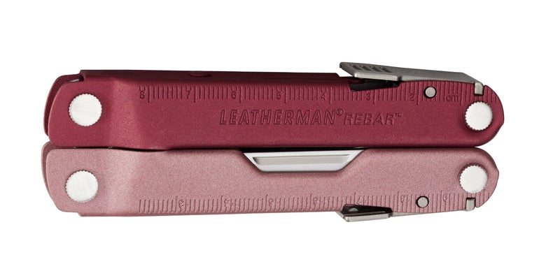LEATHERMAN, Rebar Multitool with Premium Replaceable Wire Cutters and Saw, Heathered Cranberry - Image 3